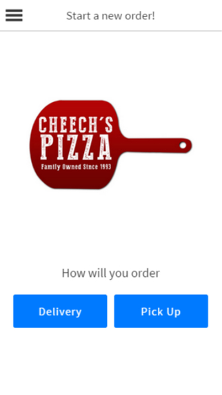 Cheech's Pizza Ordering