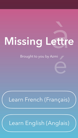 Missing Letter - Learn French English