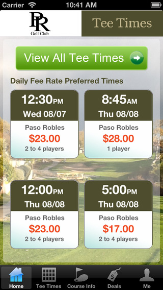 Paso Robles Golf Tee Times