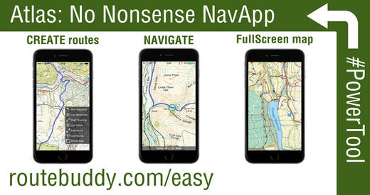 RouteBuddy Atlas - Outdoors GPS for Ordnance Survey Harvey Maps