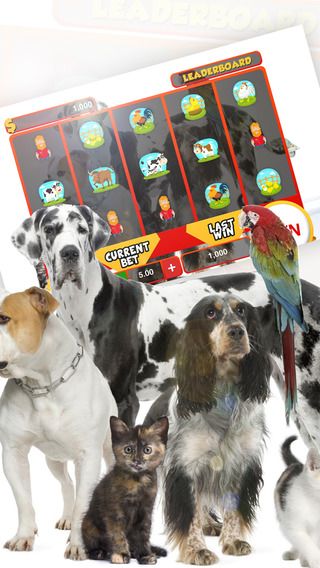 Amazing Domestic Animals Slots Machine - FREE Gambling World Series Tournament