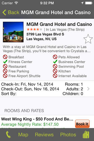 Las Vegas Hotels - HotelsByMe.com screenshot 3