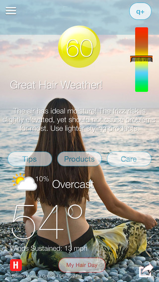 My Hair Weather - Personalized Frizz Forecast