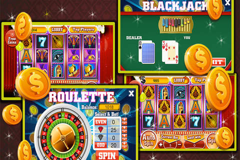 ``` 7-Casino Slots-Classic Blackjack and Roulette! screenshot 2