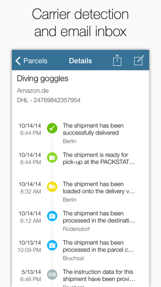 【免費生產應用App】ParcelTrack - Delivery Tracking for Fedex, UPS, DHL, USPS, OnTrac, Lasership, Landmark and many more-APP點子