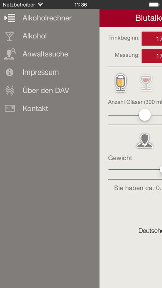 【免費工具App】DAV Blutalkoholrechner-APP點子