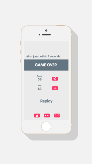 【免費遊戲App】Must jump within 2 seconds-APP點子