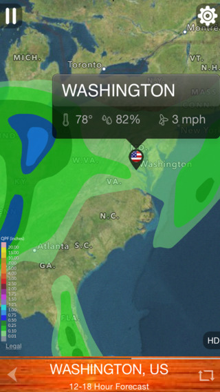 【免費天氣App】iWeather Pro : Contextual World Weather Forecasts and HD Radar-APP點子