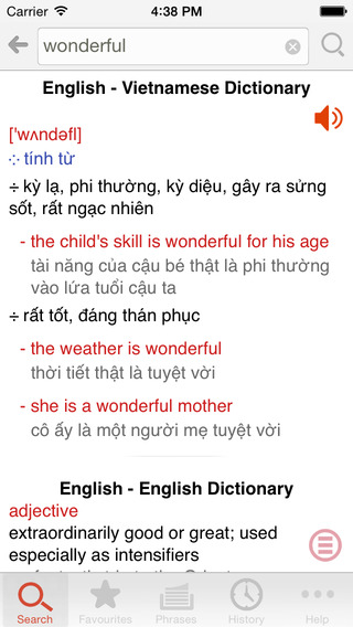 Vietnamese English Comprehensive Dictionary Phrasebook Translator Pronunciation Kim từ điển Anh Việt