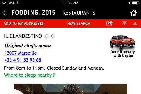 Guide Fooding Restaurants & Chambres de Style 2015 screenshot 4