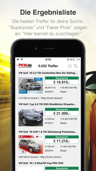 【免費生產應用App】PKW.de - Die Autobörse mit Preis-Check für Gebrauchtwagen und Neuwagen-APP點子