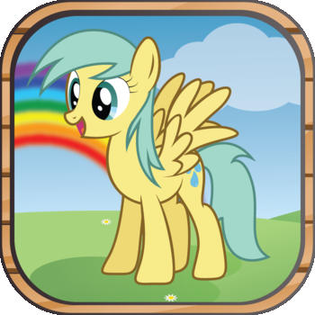 Pony Jump Game: Cute Little Ponies jump through the magic forest LOGO-APP點子