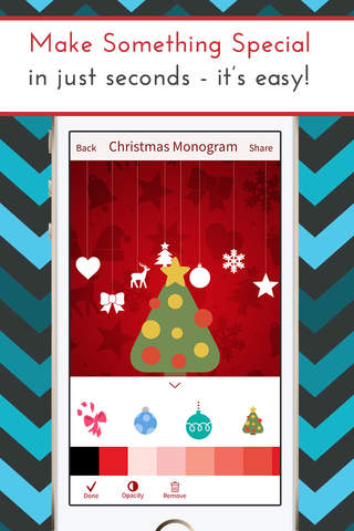 Christmas Monogram Pro - Custom Wallpapers and Backgrounds with HD Themes screenshot 2