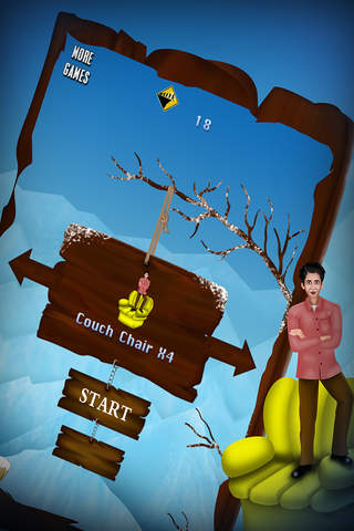 Couch Snow Surfers : The Winter Natural Selection Crazy Sport - Gold screenshot 2