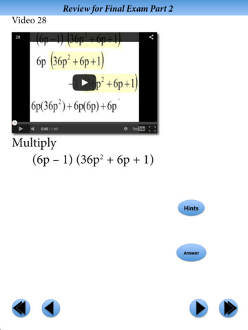 Introductory Algebra Final Exam Review Part 2 screenshot 2