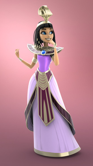 Figuromo Artist : Cleopatra Princess of Egypt - 3D Coloring Combine and Design Sculpture