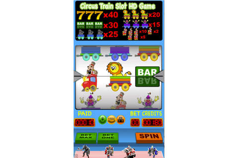 2015 Circus Train Slot HD Game - Spin The Wheel To Win The Prize! screenshot 2