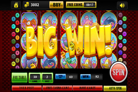 777 Big Gold Casino Slots Games HD - Win Dolphin Slot Machine Fish Bonanza Free screenshot 2