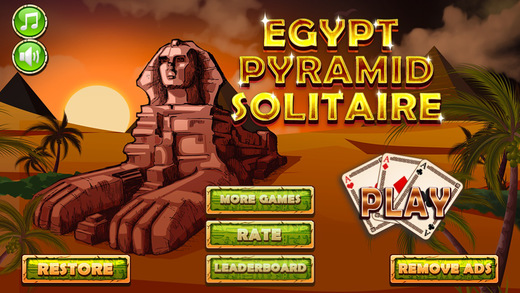 【免費遊戲App】Ancient Egyptian Tri Tower Pyramid Solitaire-APP點子