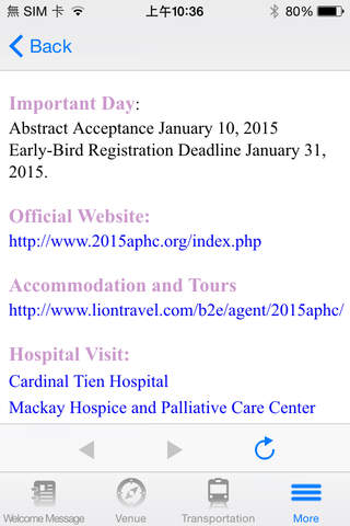 11th Asia Pacific Hospice Conference,2015 screenshot 4
