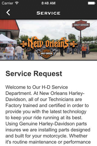 New Orleans Harley-Davidson screenshot 3