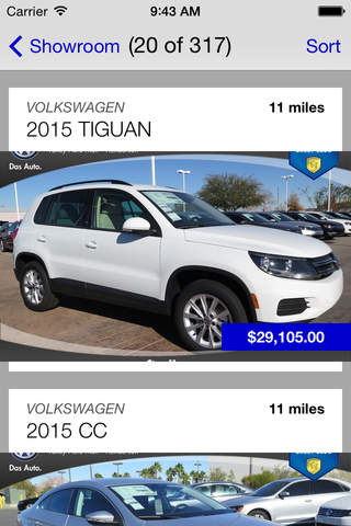 Findlay Volkswagen DealerApp screenshot 2