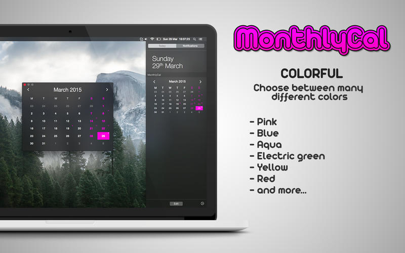 MonthlyCal – 多彩月历[OS X][￥6→0]丨反斗限免