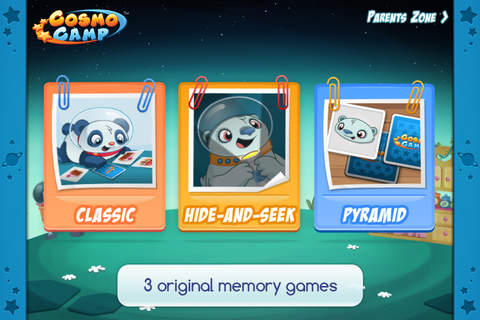 CosmoCamp - Matching Games Game App for Toddlers and Preschoolers screenshot 3