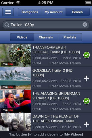Instatube - Video Player for YouTube, Vimeo & Dailymotion screenshot 2