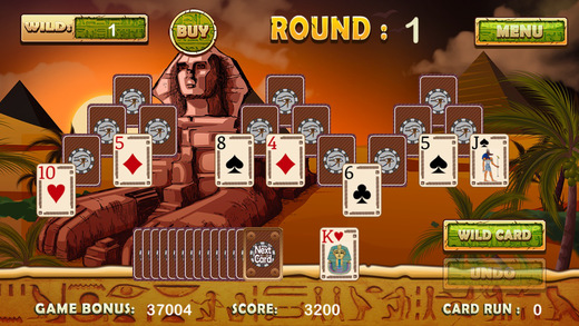 【免費遊戲App】Ancient Egyptian Tri Tower Pyramid Solitaire-APP點子