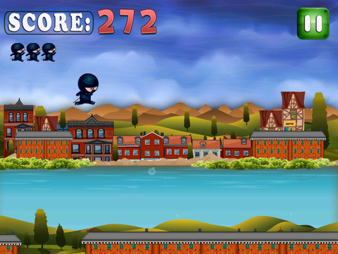 【免費遊戲App】Ninja Rooftop Run - Endless Runner Free-APP點子