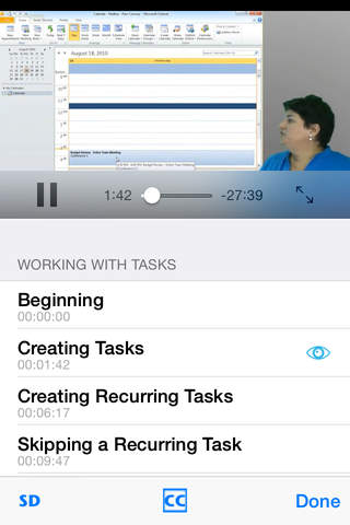 kApp - 102 Training for Outlook 2010 screenshot 3