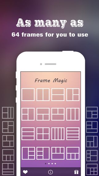 【免費書籍App】Pic Frame Magic HD - Photo Collage Maker & Grid Creator, add Stamps and Filter Effects-APP點子