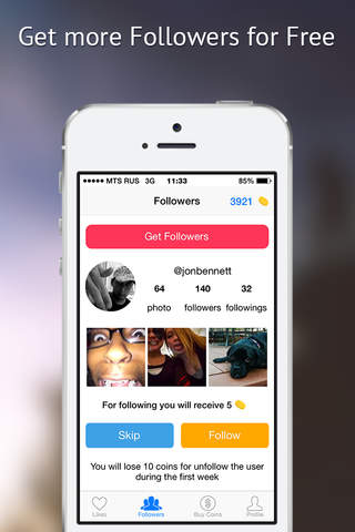 Followers for Instagram, gain real subscribers in Instagram for free screenshot 2