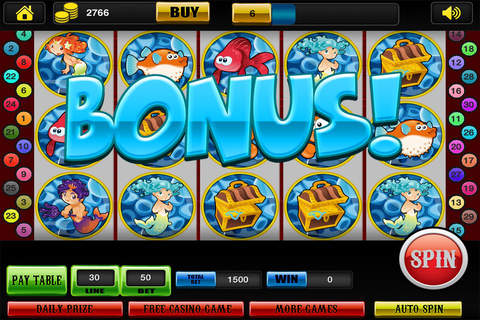 Big Lucky Fish in Wonderland Social Slots Games - Spin & Win Jackpot Prize Casino Free screenshot 4