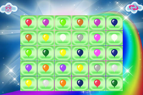 Colors Match Balloons Magical Memory Flash Cards Game screenshot 4