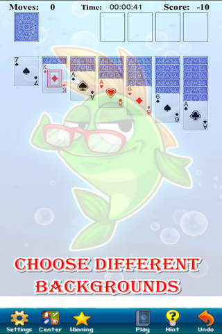 Crazy Fish Solitaire - Fun Card Game for Kids and Family Free screenshot 3