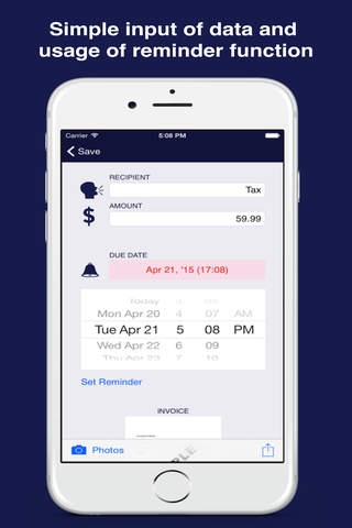 PayReminder for iPhone screenshot 2
