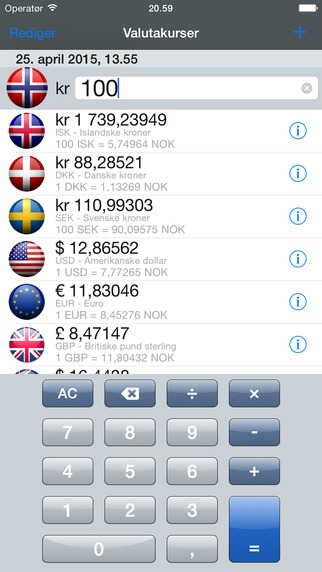 【免費財經App】Valutakalkulator: Omregner valutakurser-APP點子