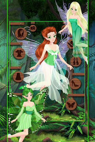 Green Forest Fairy Princess Dress Up Free Game screenshot 3