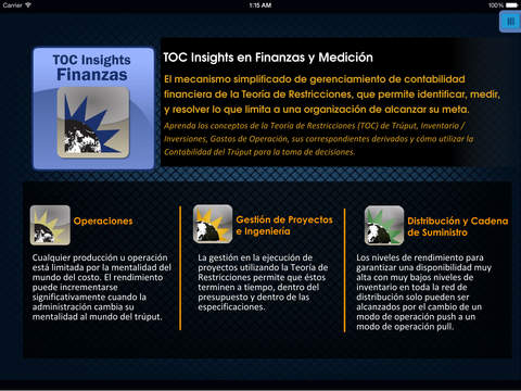 【免費教育App】TOC Insights en Finanzas y Medición: los indicadores de gestión de Teoría de Restricciones presentados en La Meta por Eliyahu M. Goldratt-APP點子