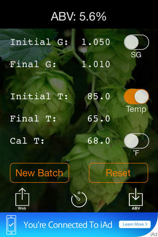 ABVcalculator Free Edition screenshot 2