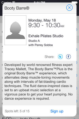 Exhale Pilates+ screenshot 2