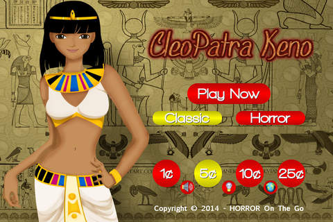 Cleopatra Keno screenshot 2