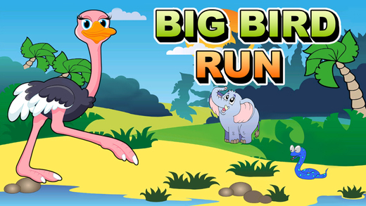 Big Bird Run - Ostrich's Crazy Jungle Splash Free Game