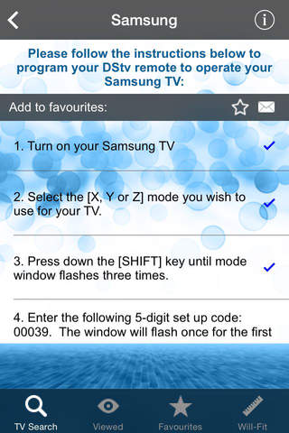 Remote Controller Codes for DStv screenshot 2