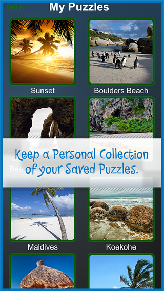 【免費遊戲App】Beach Jigsaw World-Brain Teasers Puzzles For Kids,Girly Girls & adults-APP點子