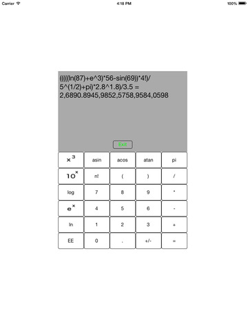 Calculator - Free. powerful, good. scientific, student and engineer calculator, to iPad screenshot 2