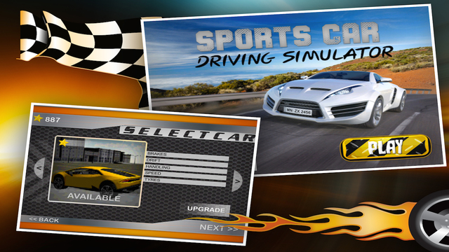 Sports Car Driving Simulator - Realistic 3D Driving Test Sim Games