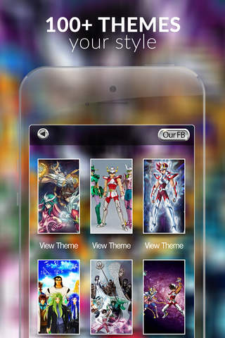 Anime Walls - HD Retina Wallpaper of Knights Themes and Backgrounds Saint Seiya Style screenshot 2